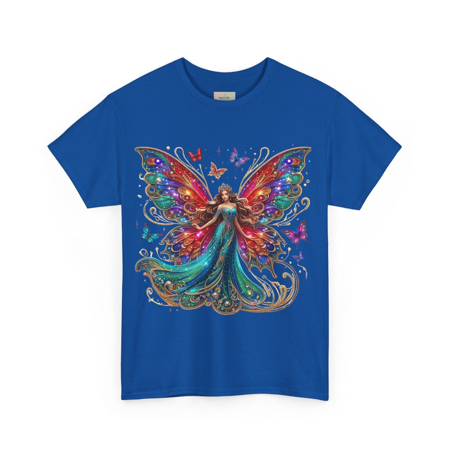 Fantasy Fairy Unisex Heavy Cotton Tee - Enchanting Artwork for Nature Lovers, Magical Gift, Boho Style, Summer Fashion, Unique Tee
