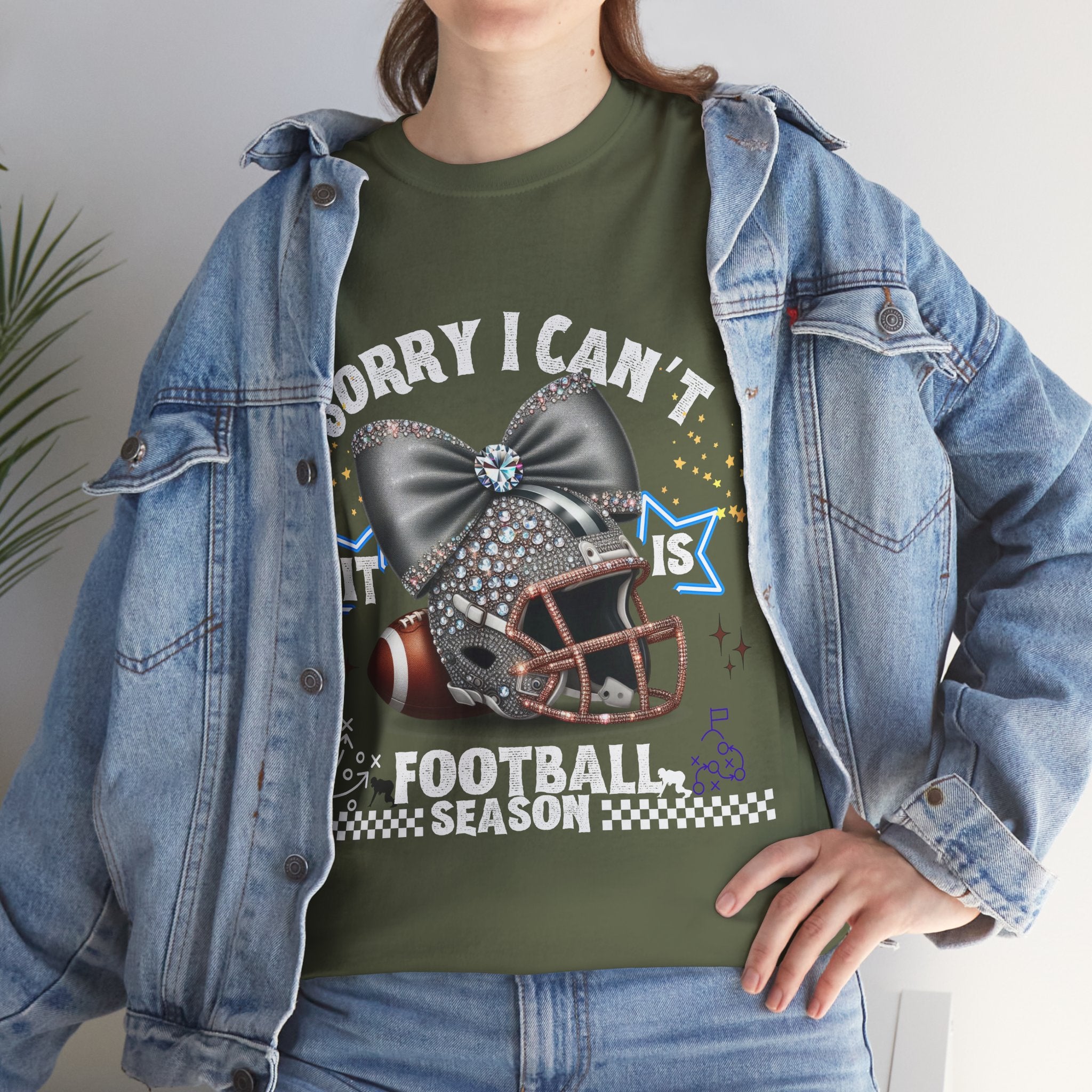Football Season Bling Tee, Funny Football T-Shirt, Fall Sports Shirt, Unisex Graphic Tee, Gift for Sports Fans