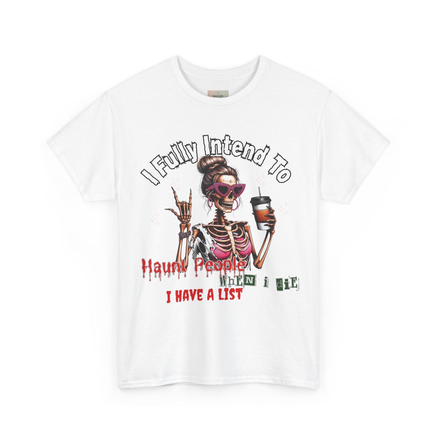 Funny Halloween Skeleton Tee, Unisex Cotton Shirt, Spooky Graphic Shirt, Gift for Halloween Lovers, Casual Wear Tee