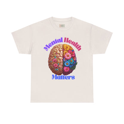Mental Health Matters Tee, Unisex Cotton Shirt for Awareness, Gift for Self-Care, Casual Wear, Comfortable Everyday Style