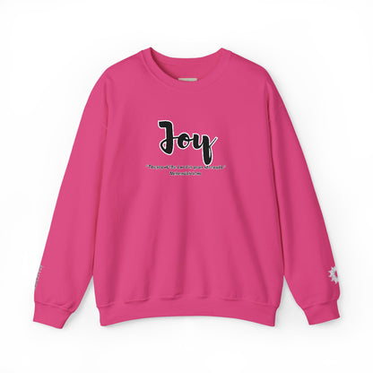 Joy Sweatshirt – “The Joy of the Lord Is Your Strength” Christian Crewneck, Inspirational Faith-Based Pullover, Cozy Unisex Apparel, Uplifting Gift for Believers