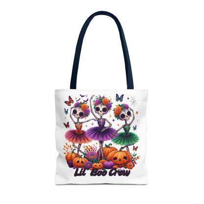 Halloween-Themed Tote Bag, Customizable Lil Boo Crew Halloween Tote, Spooky Gift Idea, Seasonal Shopping Bag, Fall Festival Accessory