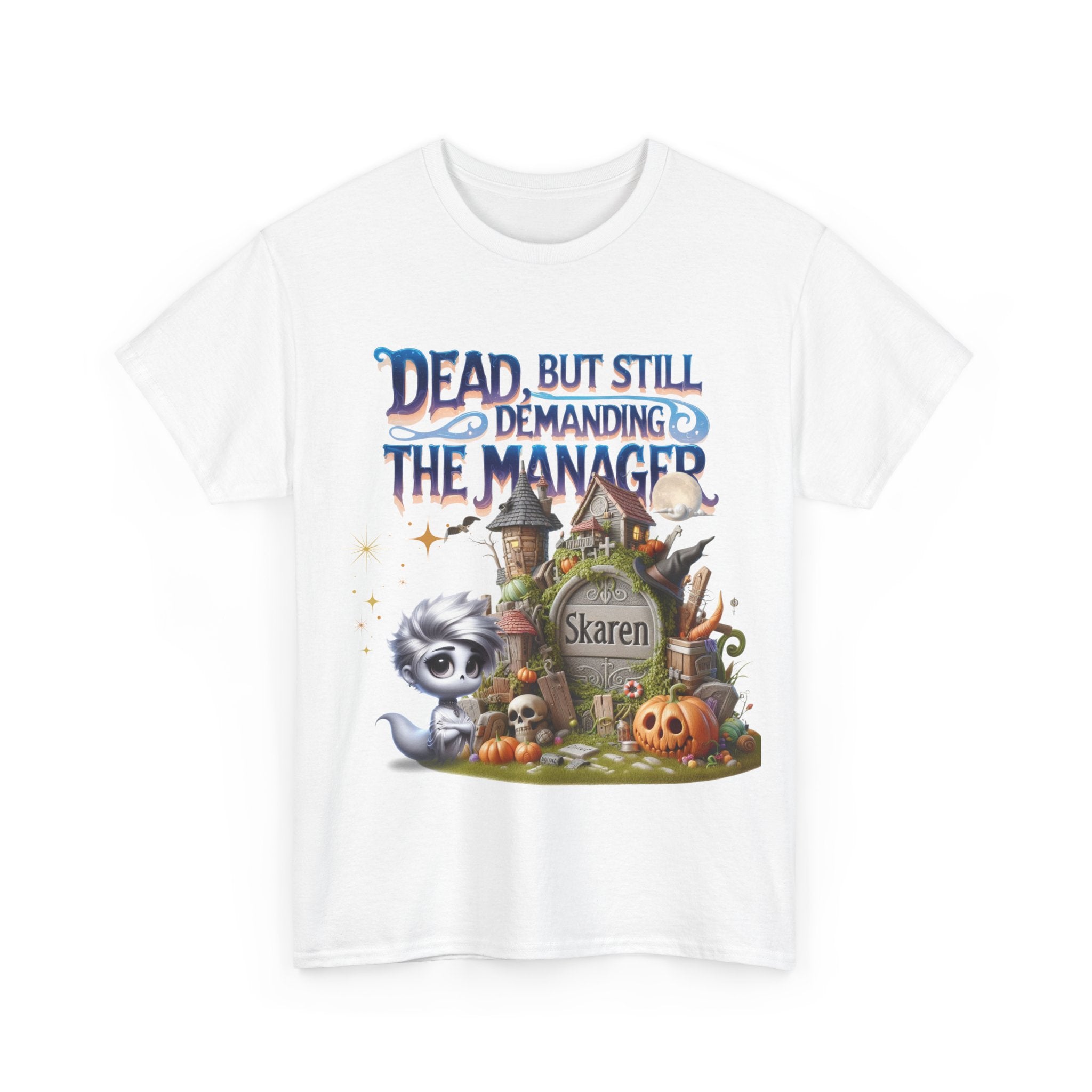 Halloween Demand Manager Tee - Funny Unisex Cotton Shirt, Gift for Karen Lovers, Spooky Season Apparel, Party T-Shirt, Humor Top