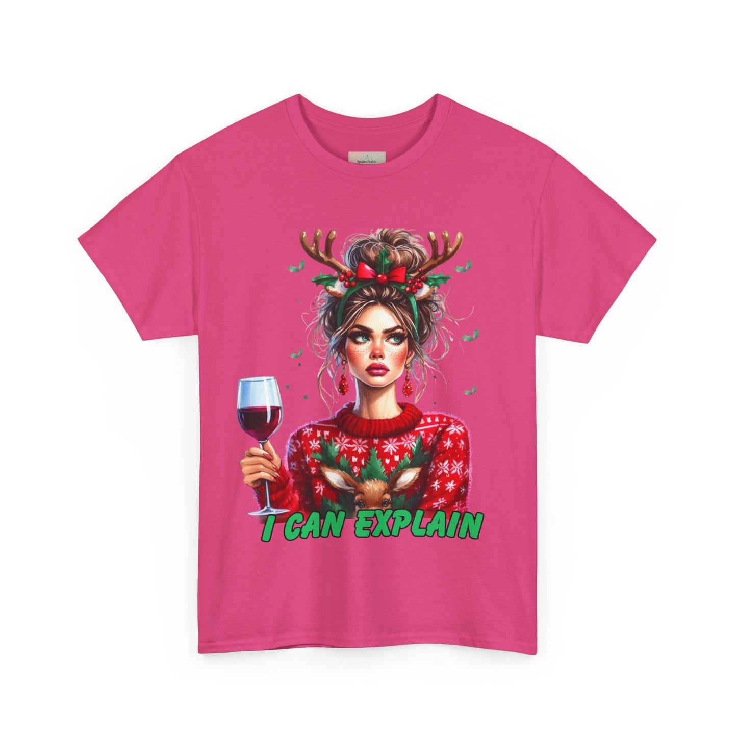Festive Christmas Tee, I Can Explain Seasonal Top, Holiday Apparel, Unisex Holiday Shirt, Funny Christmas Outfit