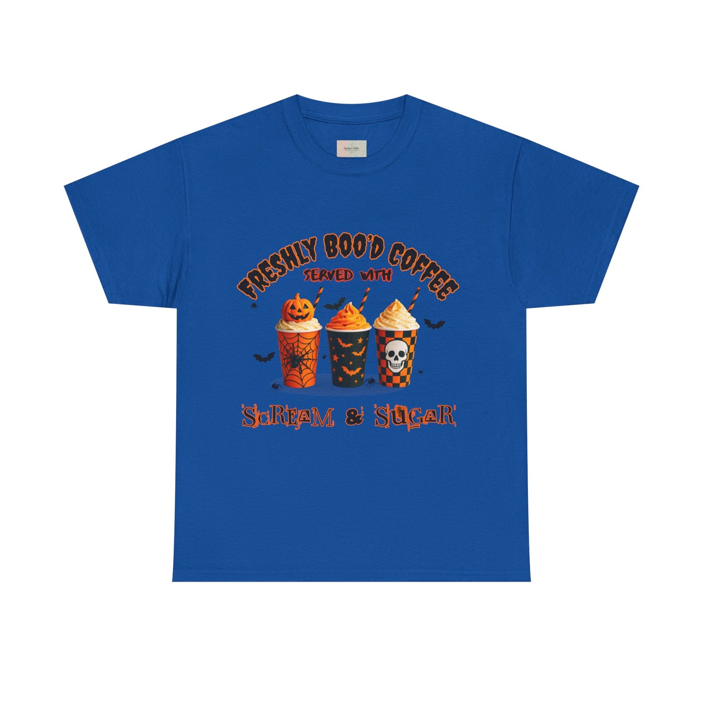 Halloween Coffee Tee, Fun Graphic T-Shirt, Unisex Shirt for Pumpkin Spice Lovers, Spooky Season Apparel, Boo-tiful Halloween Gift