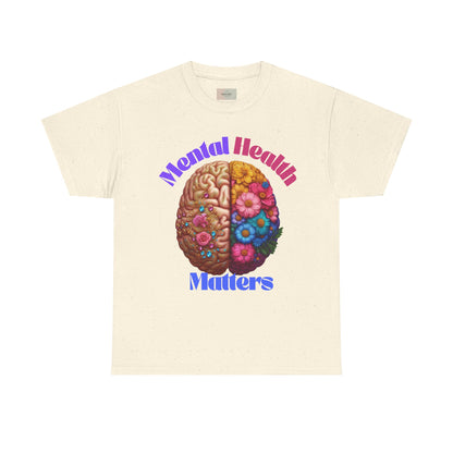 Mental Health Matters Tee, Unisex Cotton Shirt for Awareness, Gift for Self-Care, Casual Wear, Comfortable Everyday Style