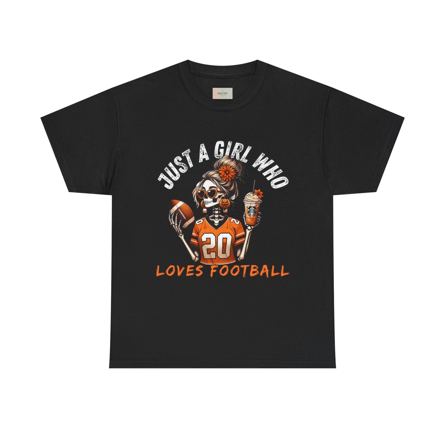 Just a Girl Who Loves Football Unisex Tee, Casual Sports T-Shirt, Football Fan Gift, Game Day Apparel, Fall Sports Top