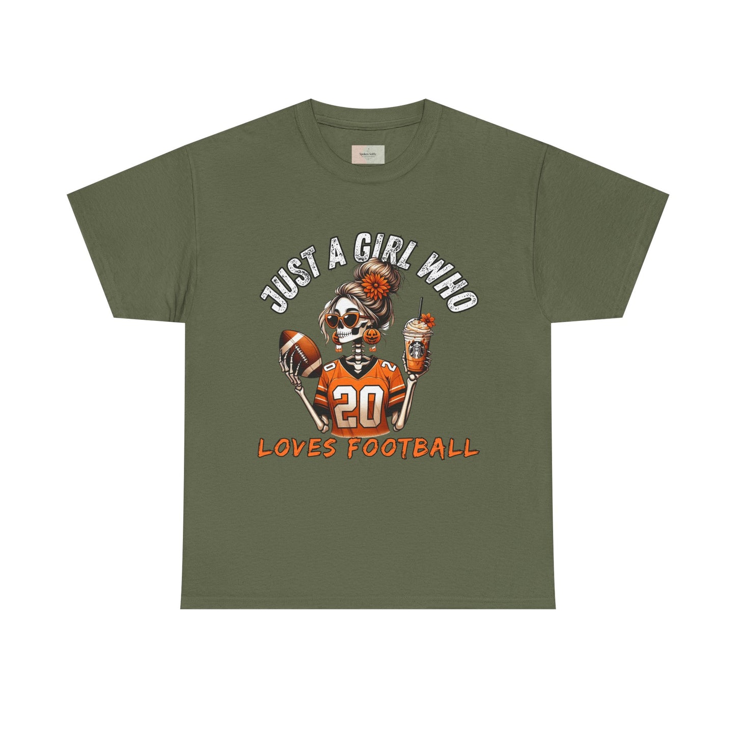 Just a Girl Who Loves Football Unisex Tee, Casual Sports T-Shirt, Football Fan Gift, Game Day Apparel, Fall Sports Top