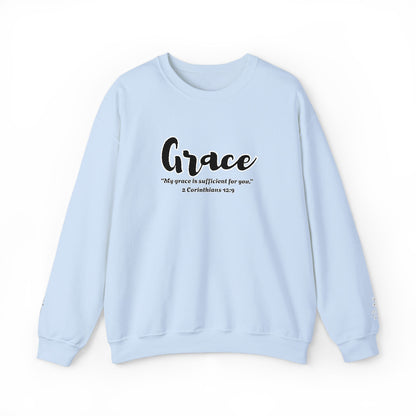 My Grace Is Sufficient Sweatshirt – Christian Crewneck, Faith-Inspired Unisex Pullover, Encouraging Gift