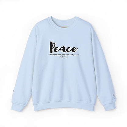 Peaceful Psalm Sweatshirt – Christian Crewneck for Spiritual Growth, Faith-Inspired Unisex Pullover, Cozy Inspirational Apparel, Gift for Believers