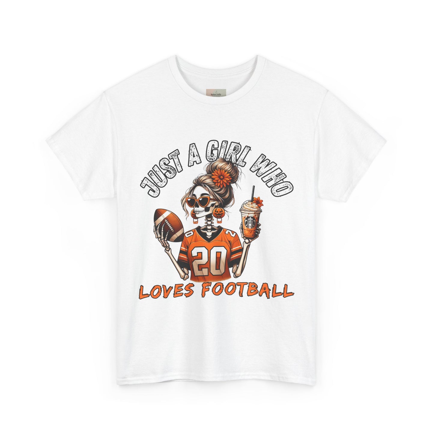 Just a Girl Who Loves Football Unisex Tee, Casual Sports T-Shirt, Football Fan Gift, Game Day Apparel, Fall Sports Top