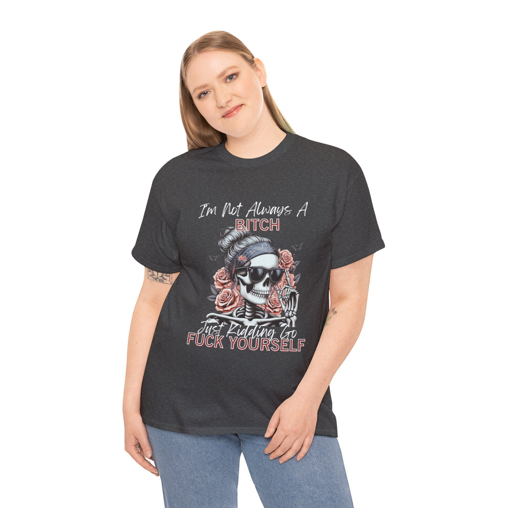 Edgy Graphic Tee, Funny Skull Shirt, Unisex Cotton T-Shirt, Gift for Her, Halloween Shirt, Alternative Fashion