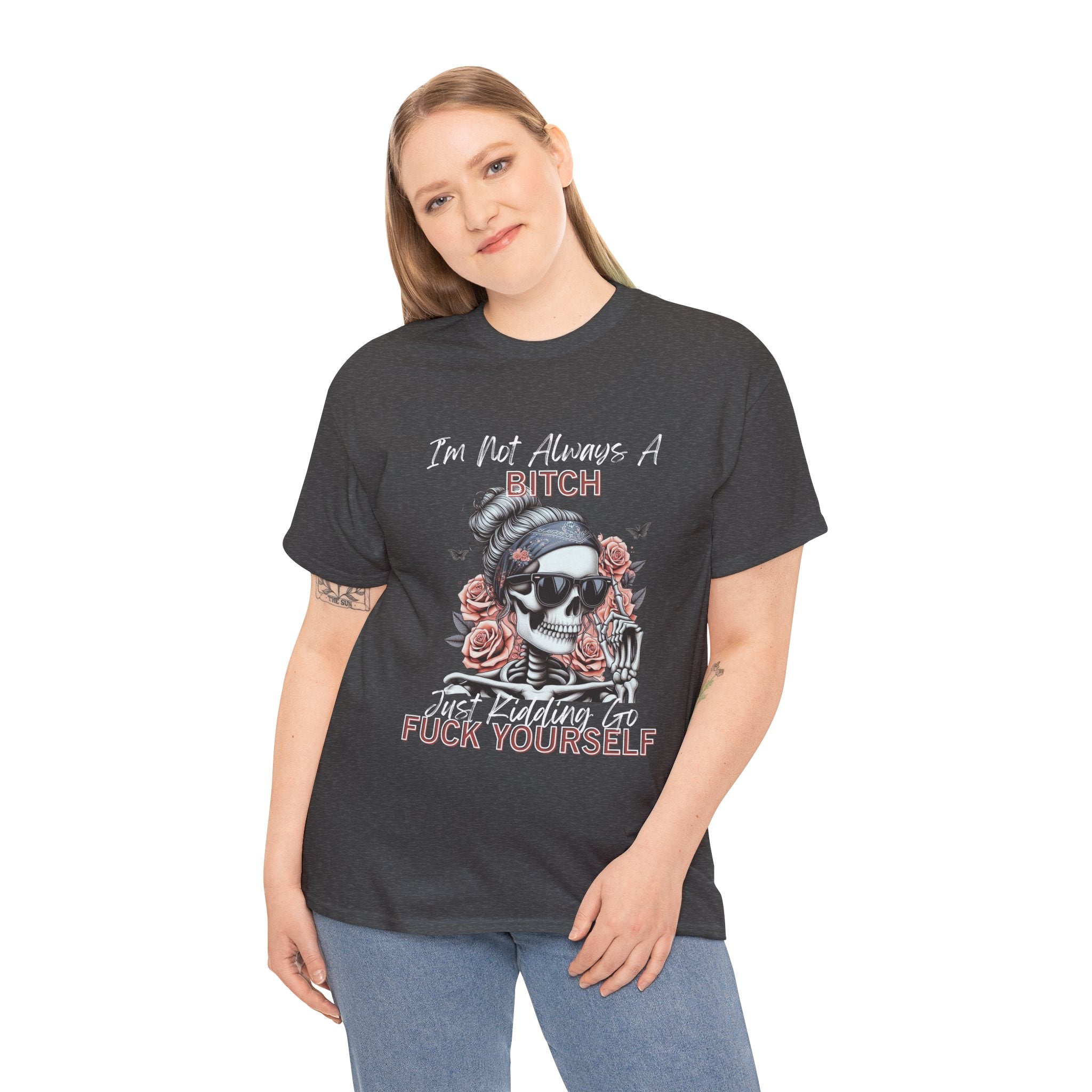 Edgy Graphic Tee, Funny Skull Shirt, Unisex Cotton T-Shirt, Gift for Her, Halloween Shirt, Alternative Fashion