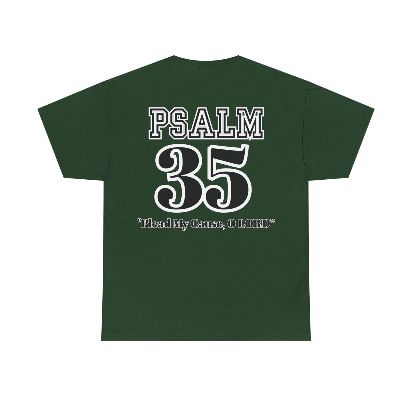 Unisex Heavy Cotton Tee with Psalm 35 Design, Faith-Based T-Shirt for Spirituality, Gift for Christians, Comfortable Everyday Wear, [...]