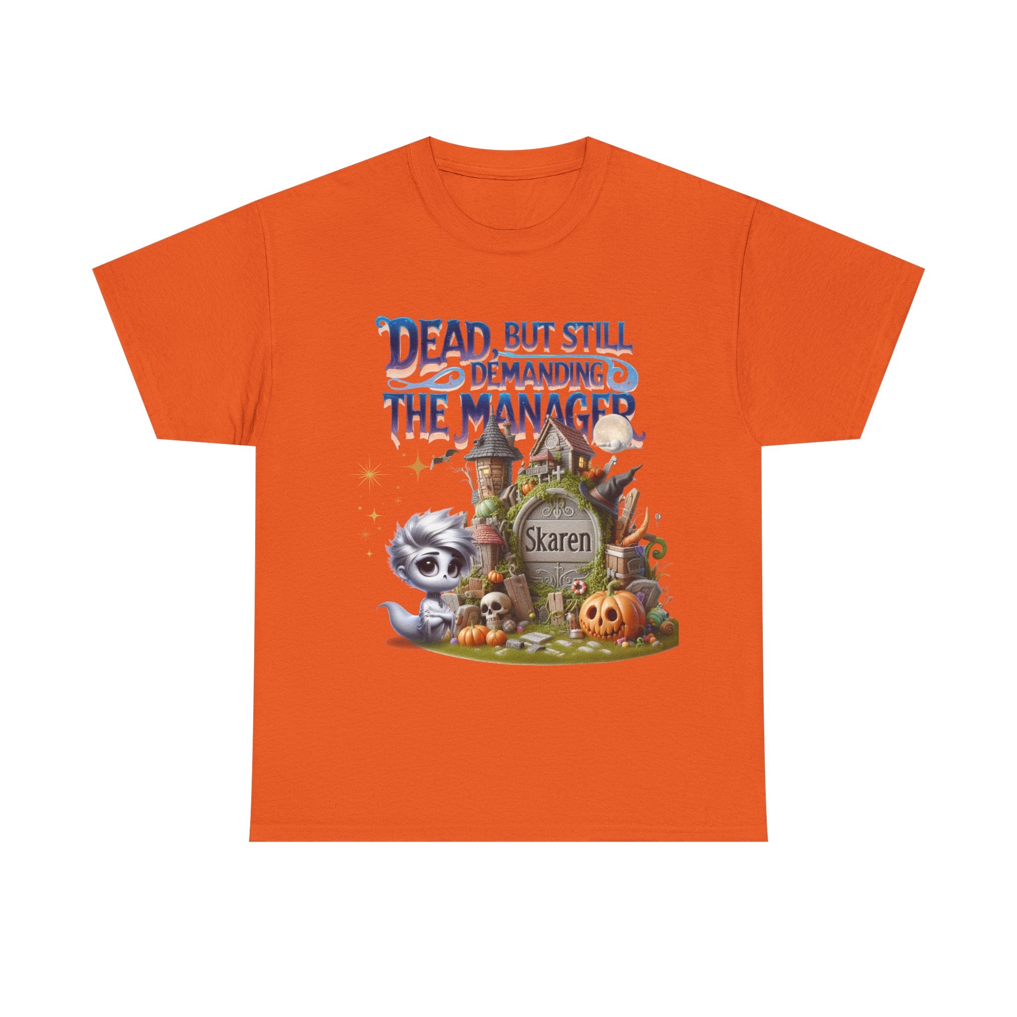Halloween Demand Manager Tee - Funny Unisex Cotton Shirt, Gift for Karen Lovers, Spooky Season Apparel, Party T-Shirt, Humor Top