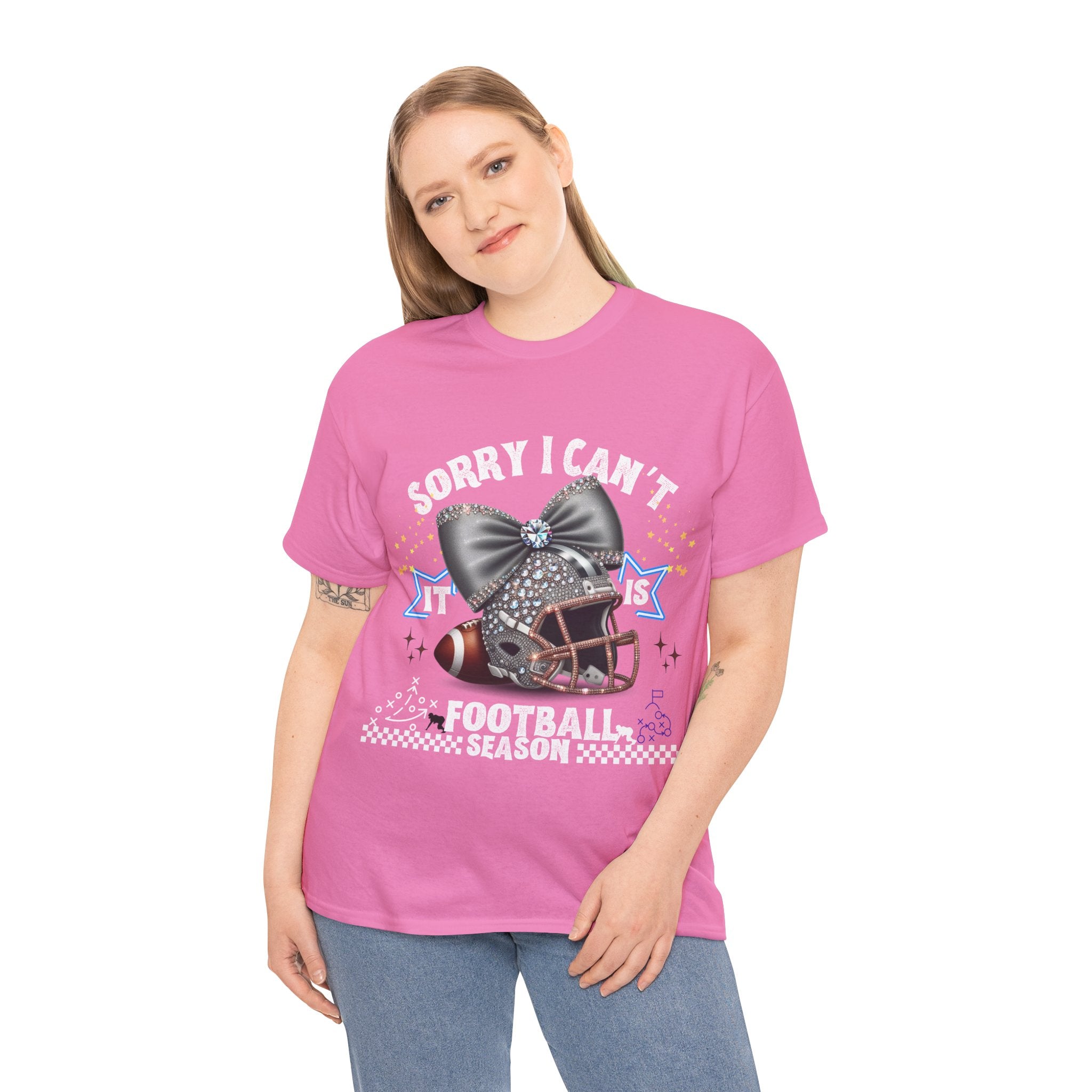 Football Season Bling Tee, Funny Football T-Shirt, Fall Sports Shirt, Unisex Graphic Tee, Gift for Sports Fans