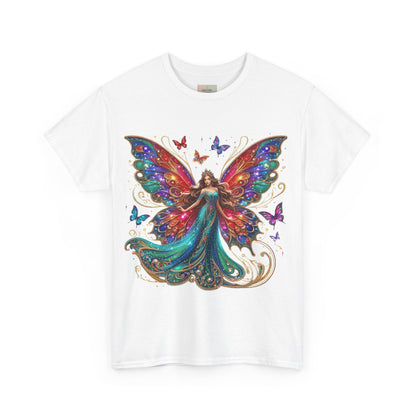 Fantasy Fairy Unisex Heavy Cotton Tee - Enchanting Artwork for Nature Lovers, Magical Gift, Boho Style, Summer Fashion, Unique Tee