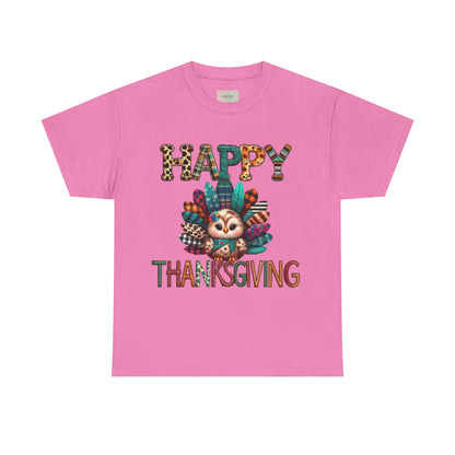 Thanksgiving Turkey T-Shirt, Unisex Heavy Cotton Tee for Fall, Family Gatherings, Holiday Celebrations, Cute Graphic Tee, Turkey Day Shirt