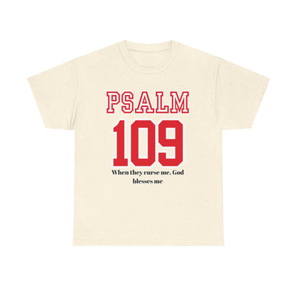 Inspirational Psalm 109 T-Shirt, Faith Tee, Religious Apparel, Unisex Graphic Tee, Christian Gift, Spiritual Wear, Bible Verse Clothing