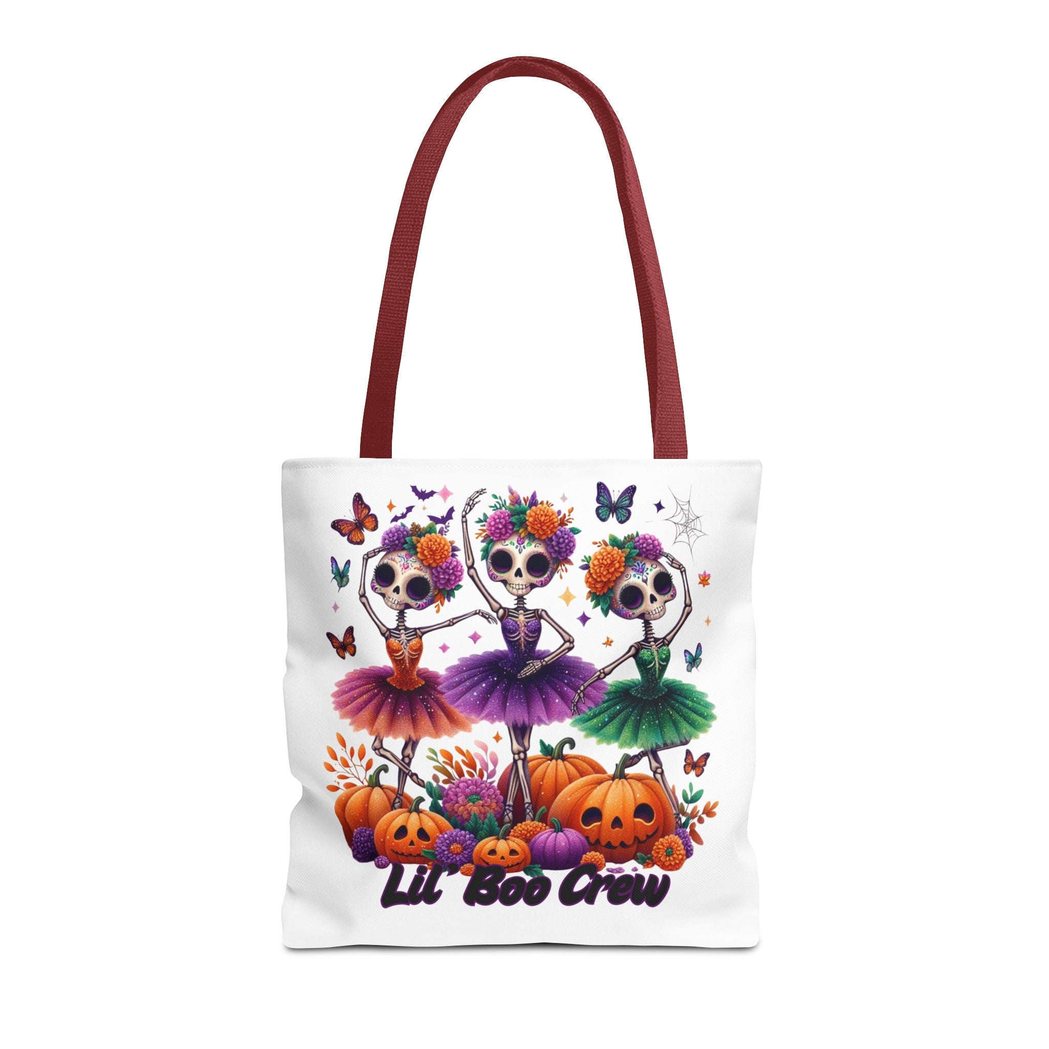 Halloween-Themed Tote Bag, Customizable Lil Boo Crew Halloween Tote, Spooky Gift Idea, Seasonal Shopping Bag, Fall Festival Accessory