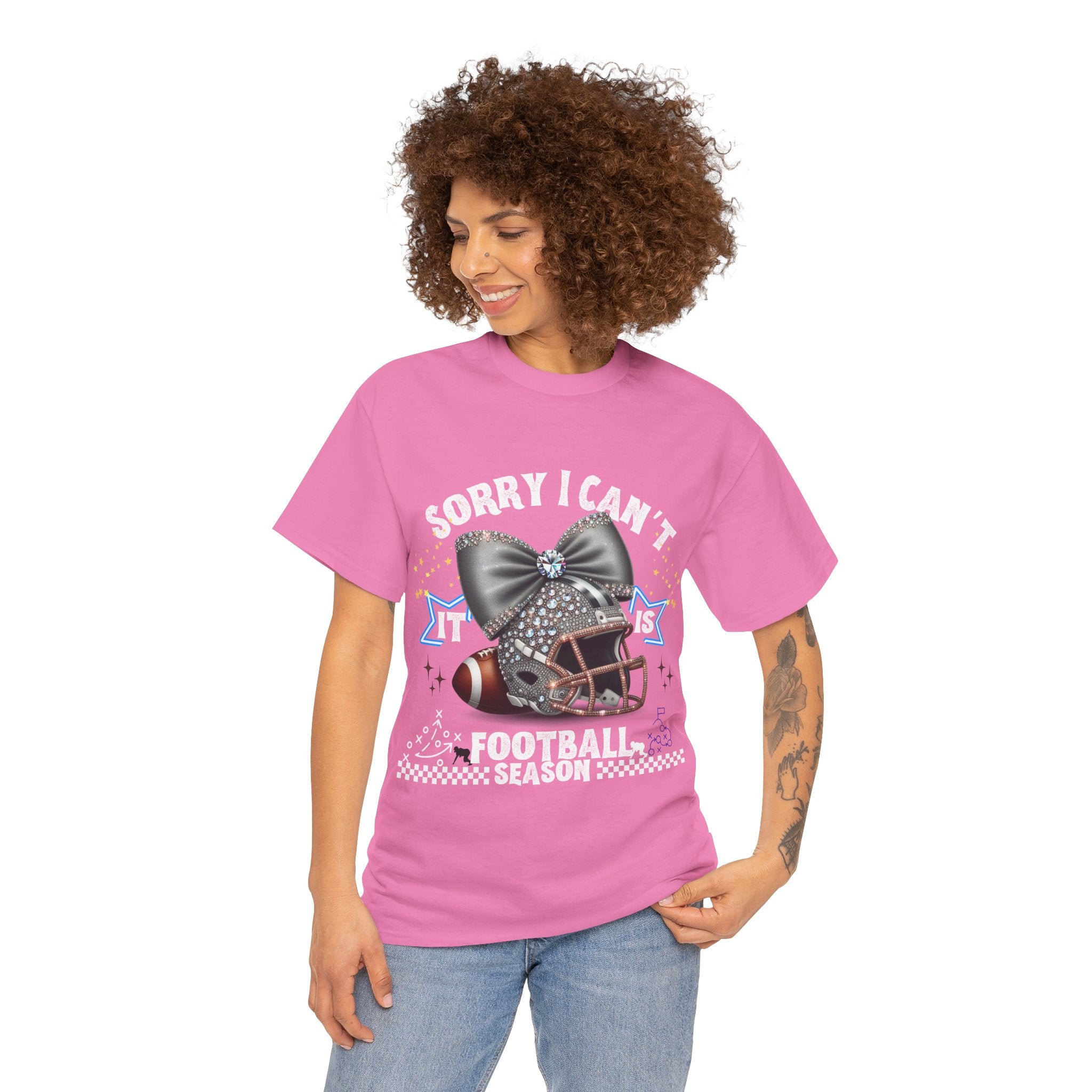 Football Season Bling Tee, Funny Football T-Shirt, Fall Sports Shirt, Unisex Graphic Tee, Gift for Sports Fans