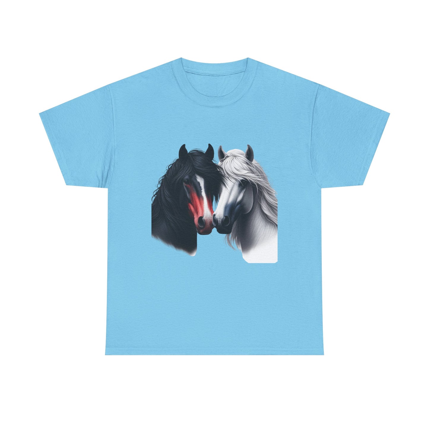 Black and White Horse Graphic Tee, Unisex T-Shirt, Equestrian Gift, Casual Wear, Horse Lover Apparel, Horse-Themed T-Shirt