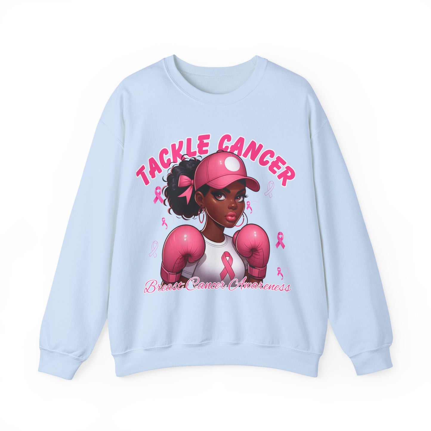 Awareness Sweatshirt - Tackle Cancer Crewneck, Unisex Pink Awareness Pullover, Breast Cancer Support Gift, Cozy Charity Apparel,