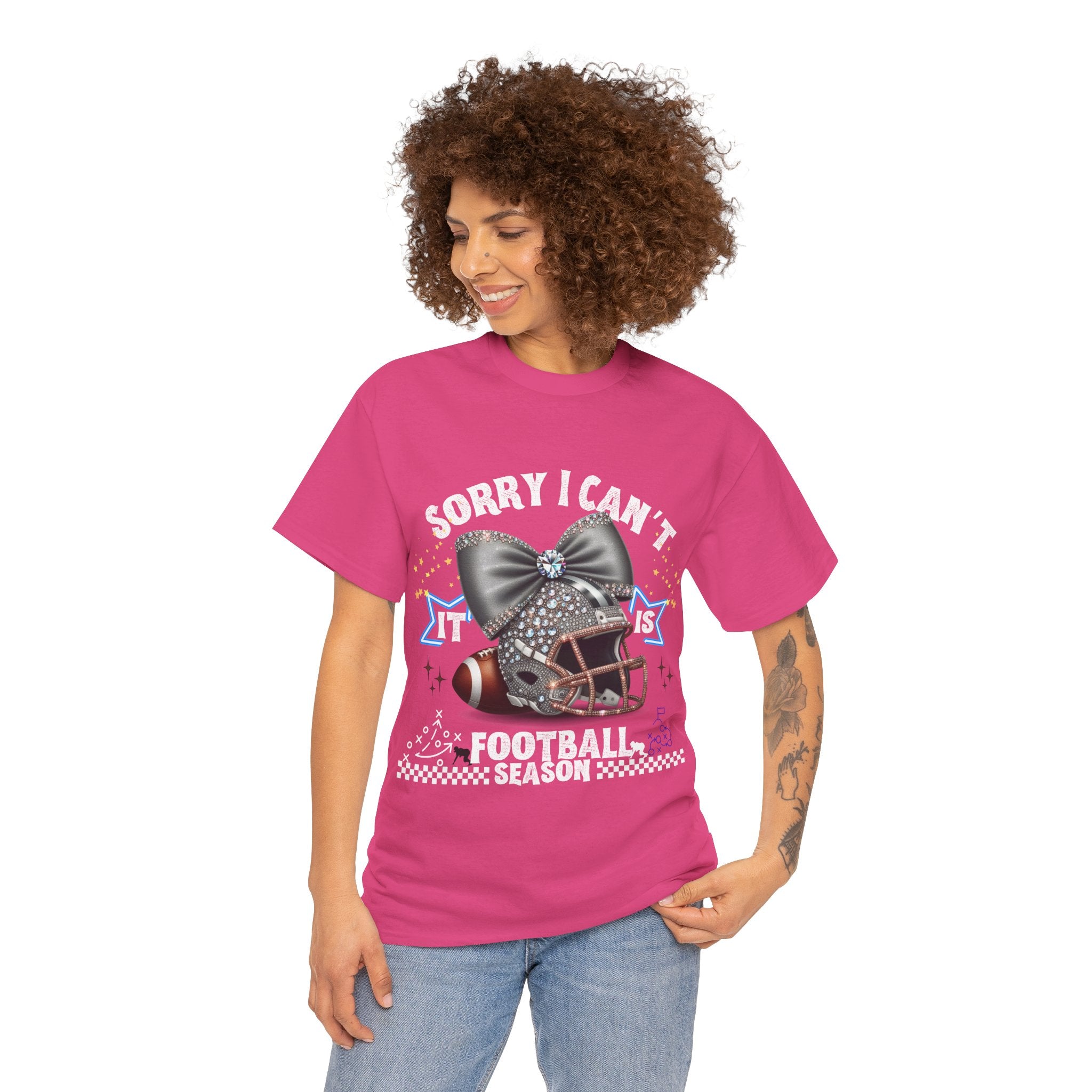 Football Season Bling Tee, Funny Football T-Shirt, Fall Sports Shirt, Unisex Graphic Tee, Gift for Sports Fans