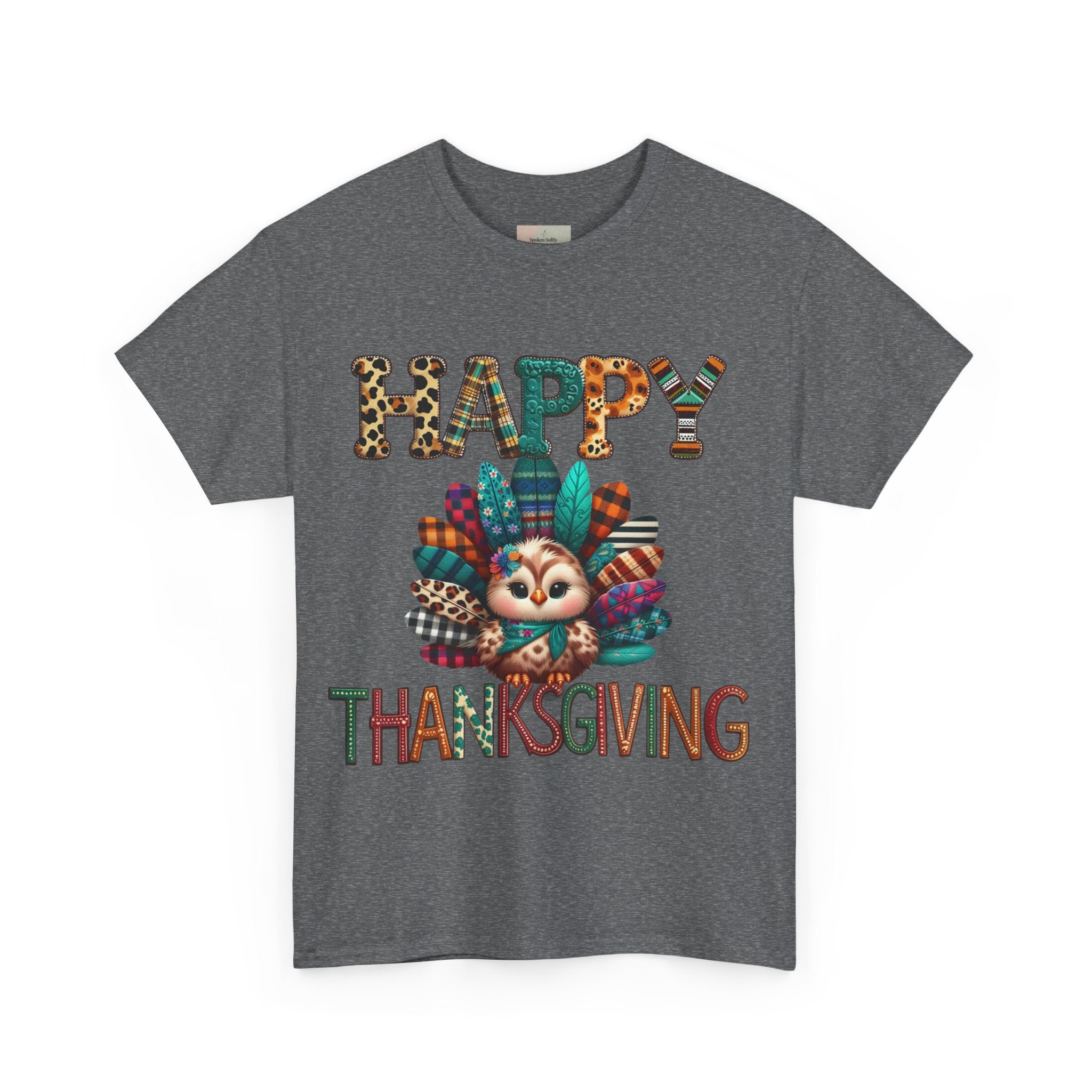 Thanksgiving Turkey T-Shirt, Unisex Heavy Cotton Tee for Fall, Family Gatherings, Holiday Celebrations, Cute Graphic Tee, Turkey Day Shirt