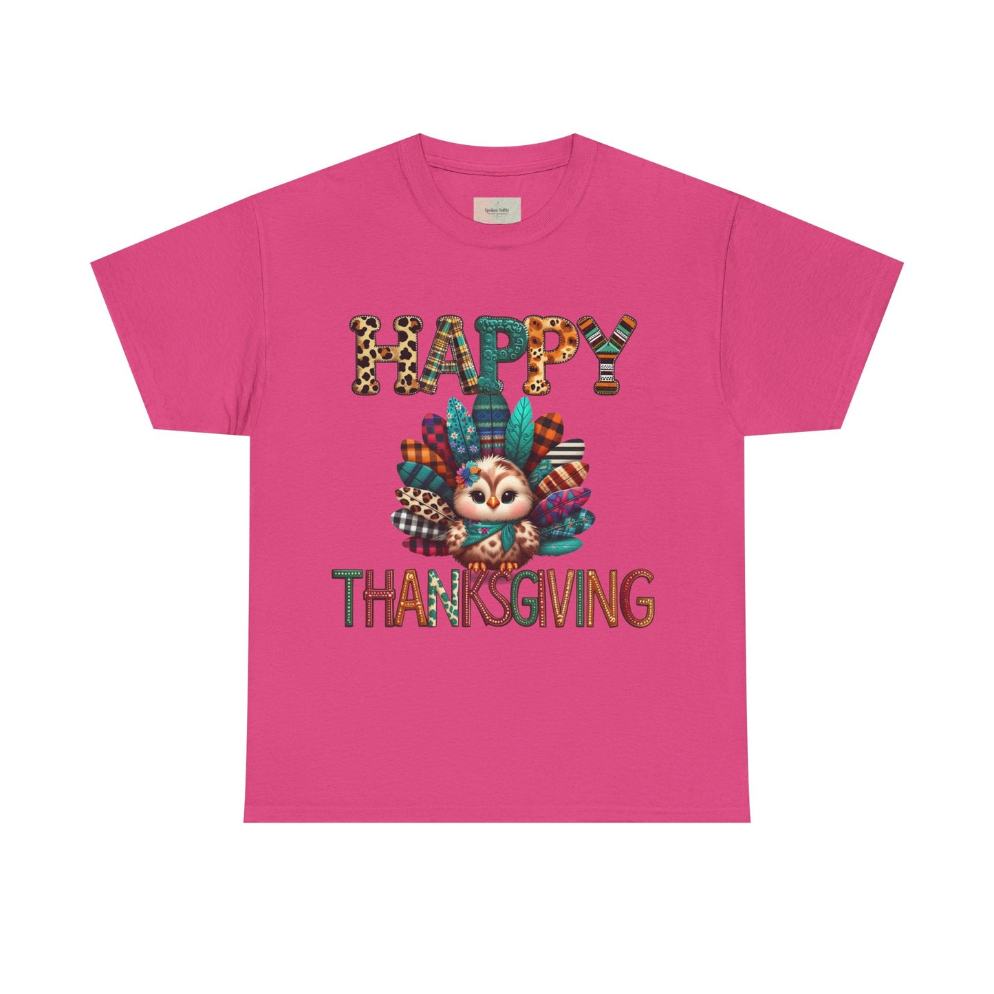 Thanksgiving Turkey T-Shirt, Unisex Heavy Cotton Tee for Fall, Family Gatherings, Holiday Celebrations, Cute Graphic Tee, Turkey Day Shirt