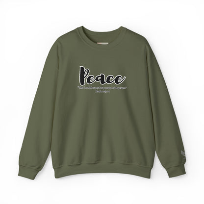 Peaceful Psalm Sweatshirt – Christian Crewneck for Spiritual Growth, Faith-Inspired Unisex Pullover, Cozy Inspirational Apparel, Gift for Believers