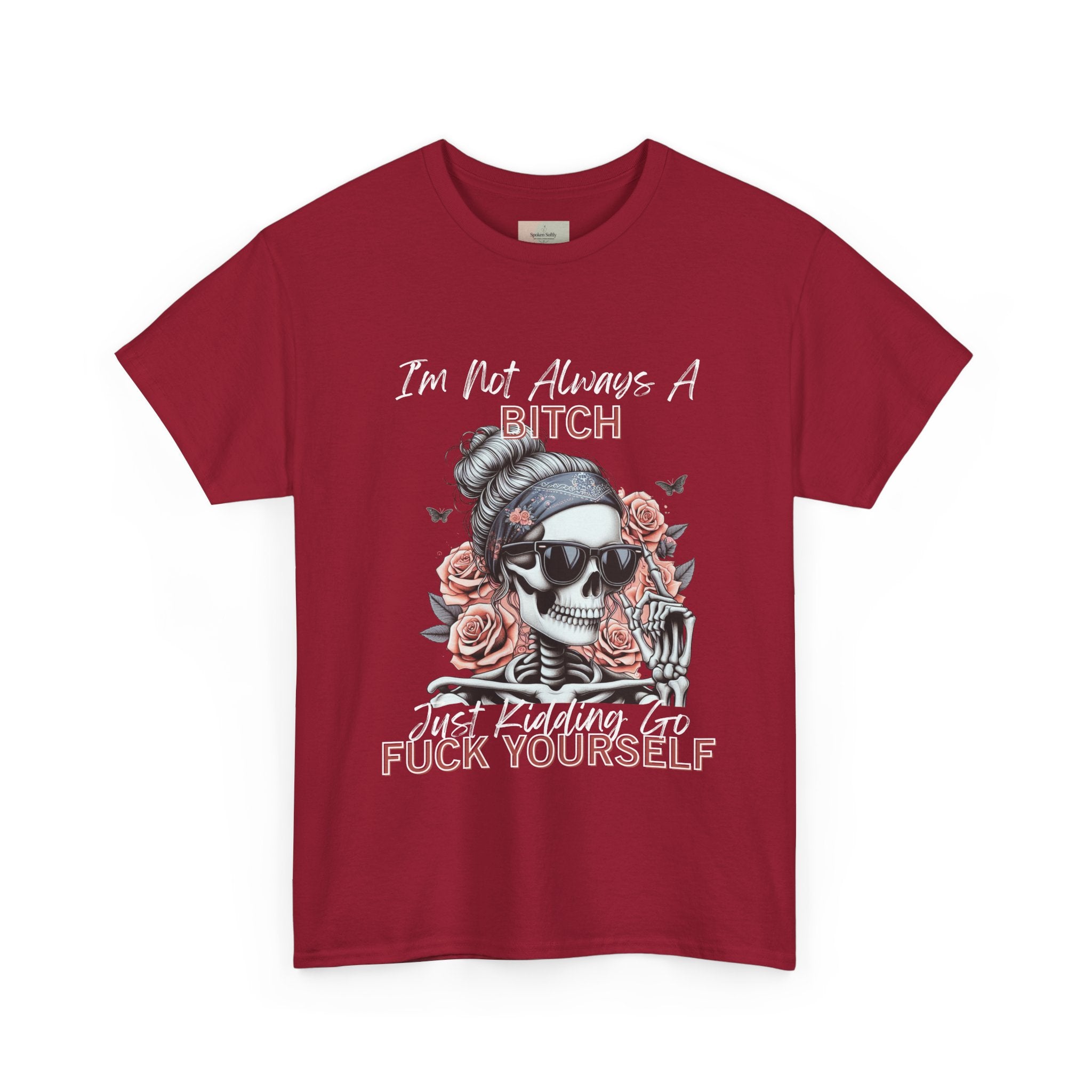 Edgy Graphic Tee, Funny Skull Shirt, Unisex Cotton T-Shirt, Gift for Her, Halloween Shirt, Alternative Fashion