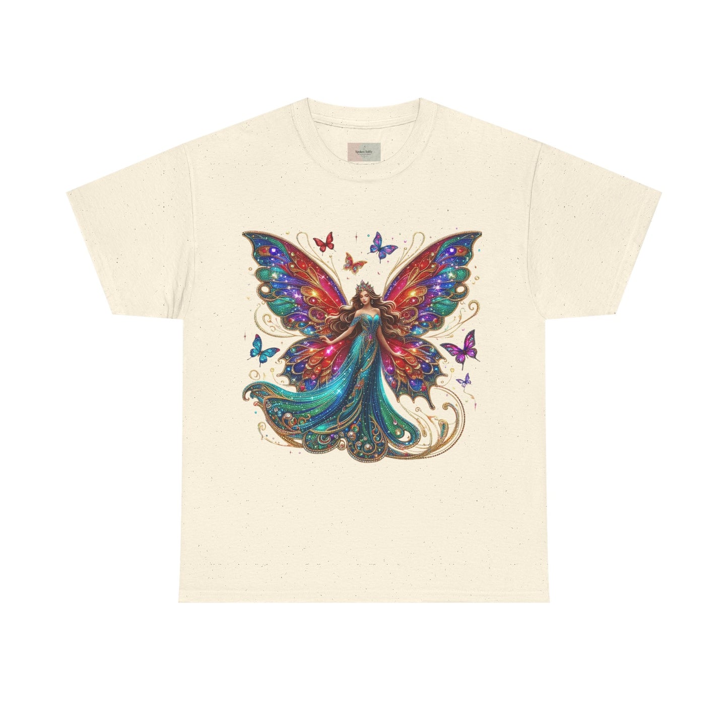 Fantasy Fairy Unisex Heavy Cotton Tee - Enchanting Artwork for Nature Lovers, Magical Gift, Boho Style, Summer Fashion, Unique Tee