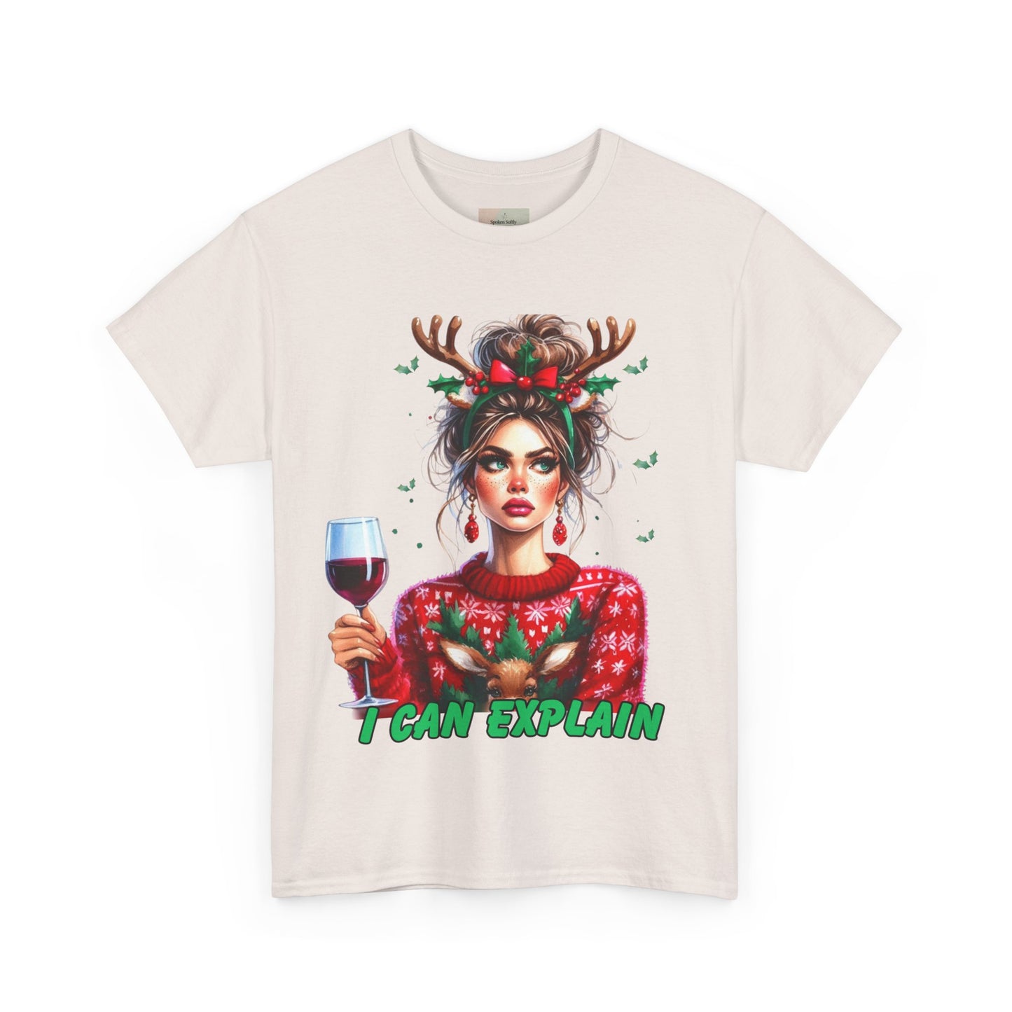 Festive Christmas Tee, I Can Explain Seasonal Top, Holiday Apparel, Unisex Holiday Shirt, Funny Christmas Outfit