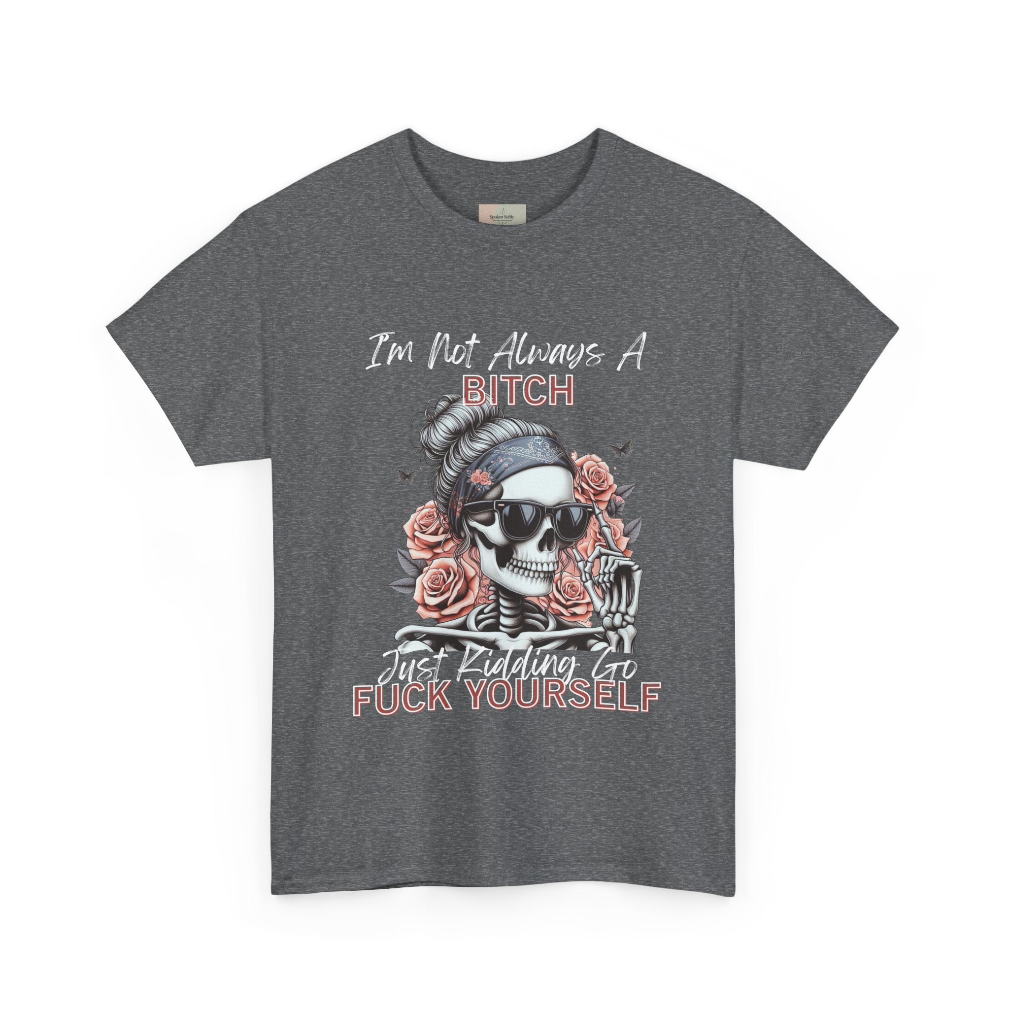 Edgy Graphic Tee, Funny Skull Shirt, Unisex Cotton T-Shirt, Gift for Her, Halloween Shirt, Alternative Fashion