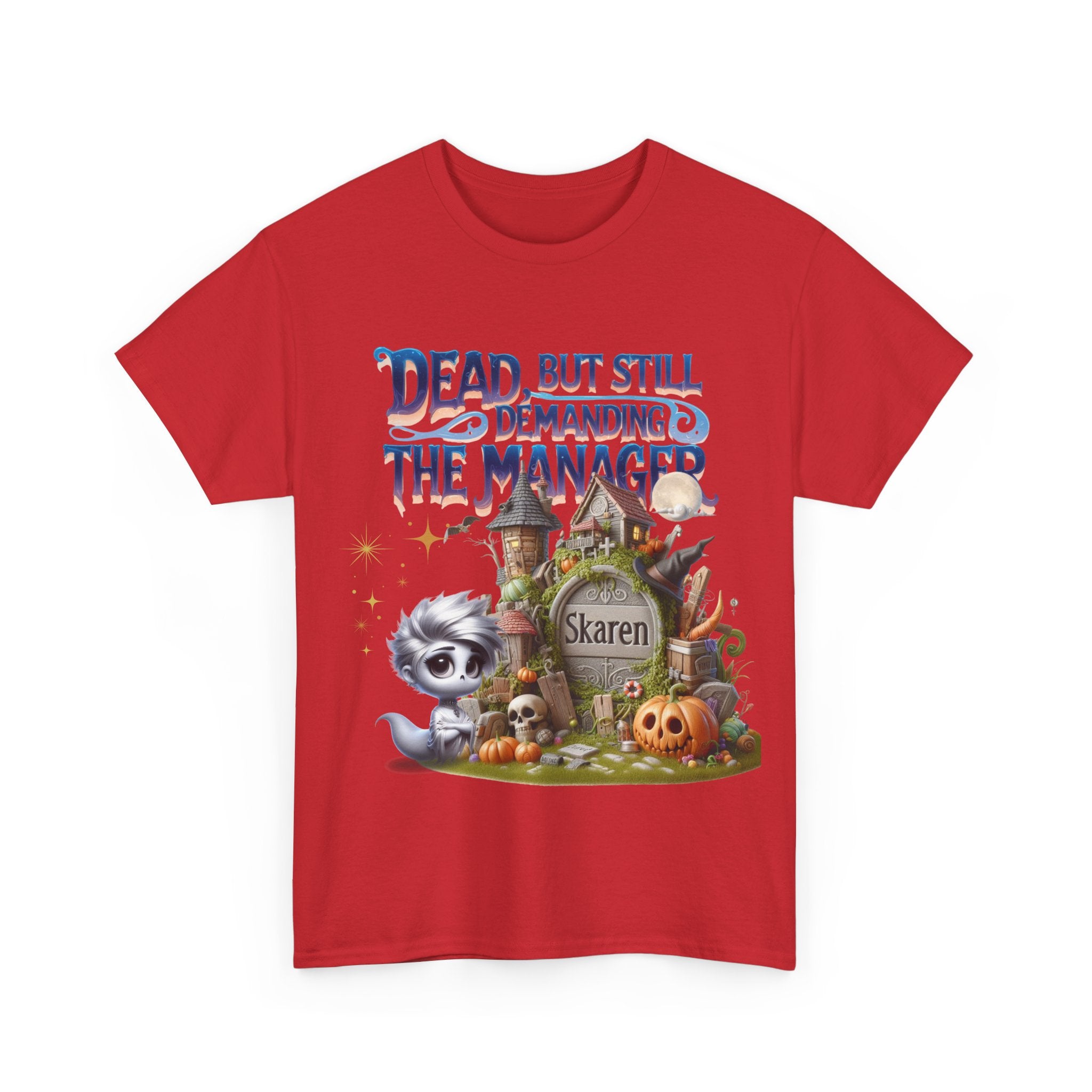 Halloween Demand Manager Tee - Funny Unisex Cotton Shirt, Gift for Karen Lovers, Spooky Season Apparel, Party T-Shirt, Humor Top