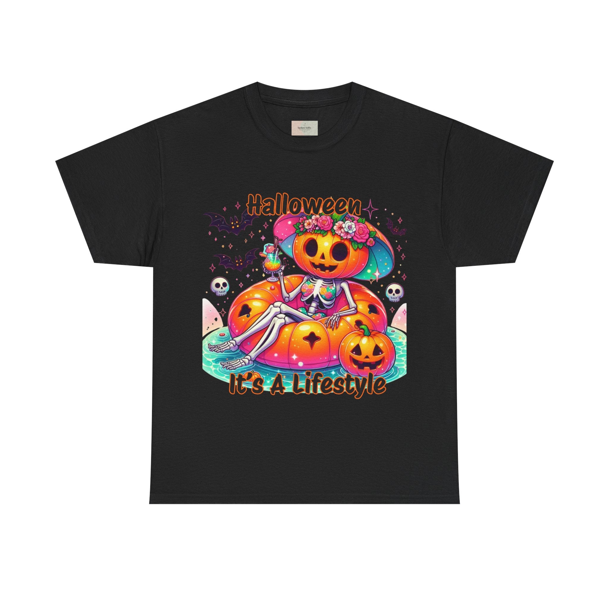 Halloween Lifestyle Unisex Heavy Cotton Tee, Spooky T-Shirt, Halloween Apparel, Festive Gift, Seasonal Wear