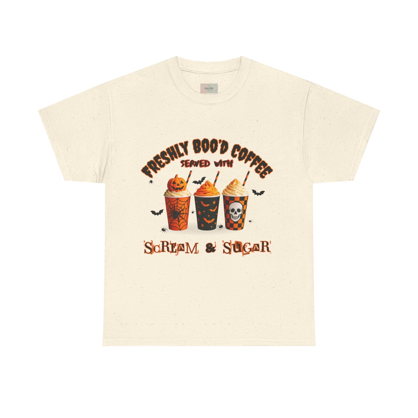 Halloween Coffee Tee, Fun Graphic T-Shirt, Unisex Shirt for Pumpkin Spice Lovers, Spooky Season Apparel, Boo-tiful Halloween Gift