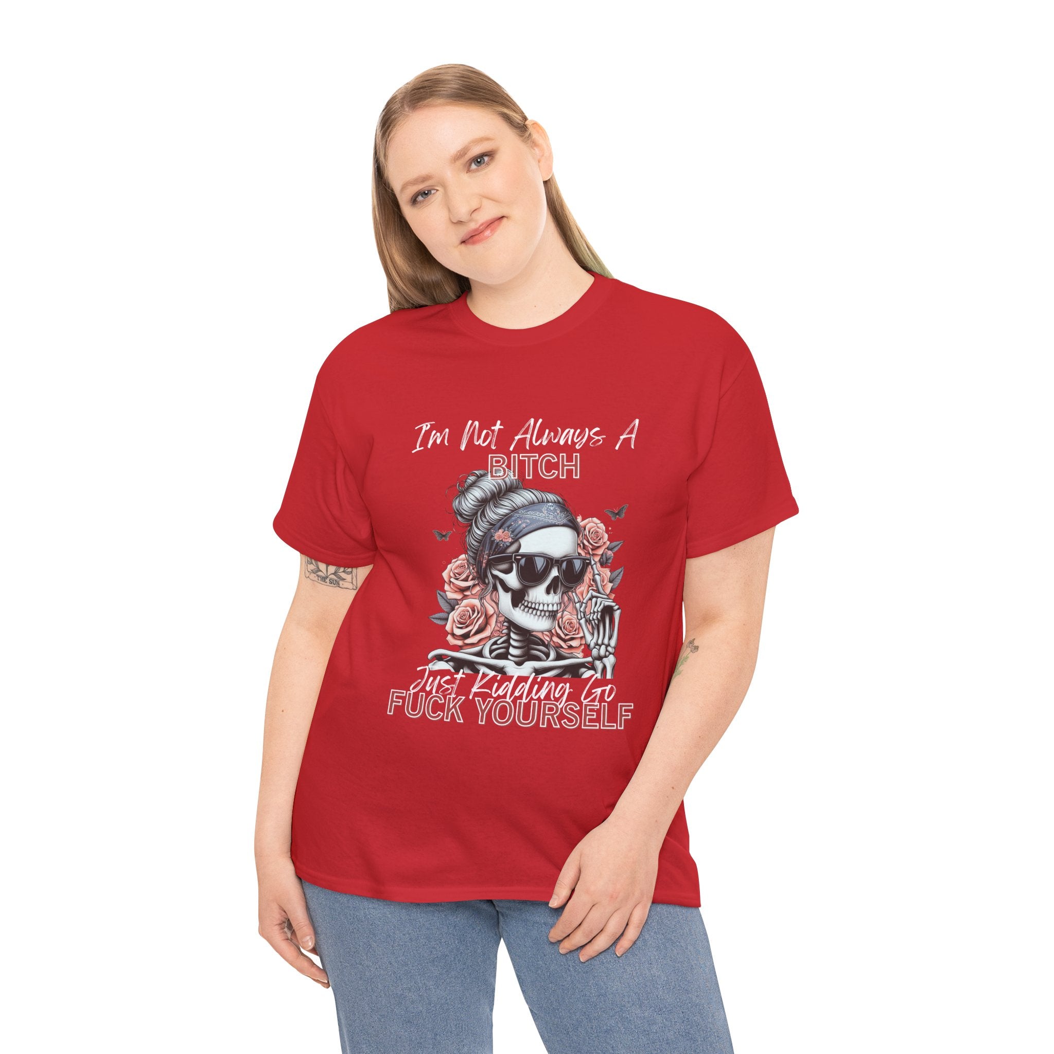 Edgy Graphic Tee, Funny Skull Shirt, Unisex Cotton T-Shirt, Gift for Her, Halloween Shirt, Alternative Fashion