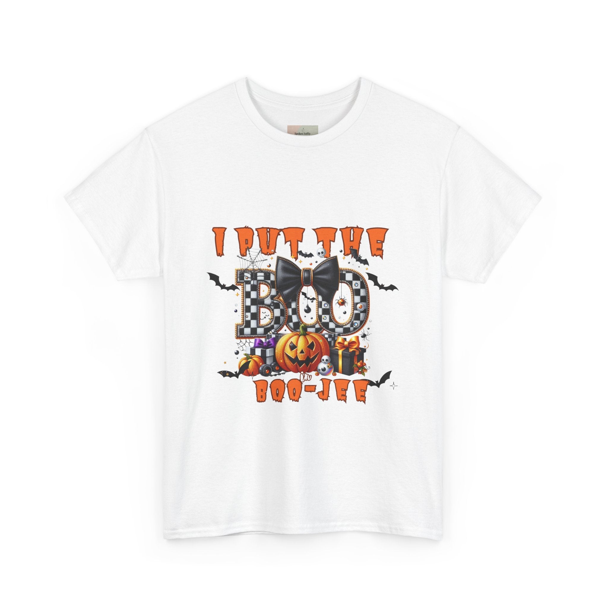 Halloween Themed Unisex Tee - I Put The Boo In Boo-Jew, Cute Funny Halloween T-Shirt, Spooky Season Apparel, Halloween Party Wear, [...]