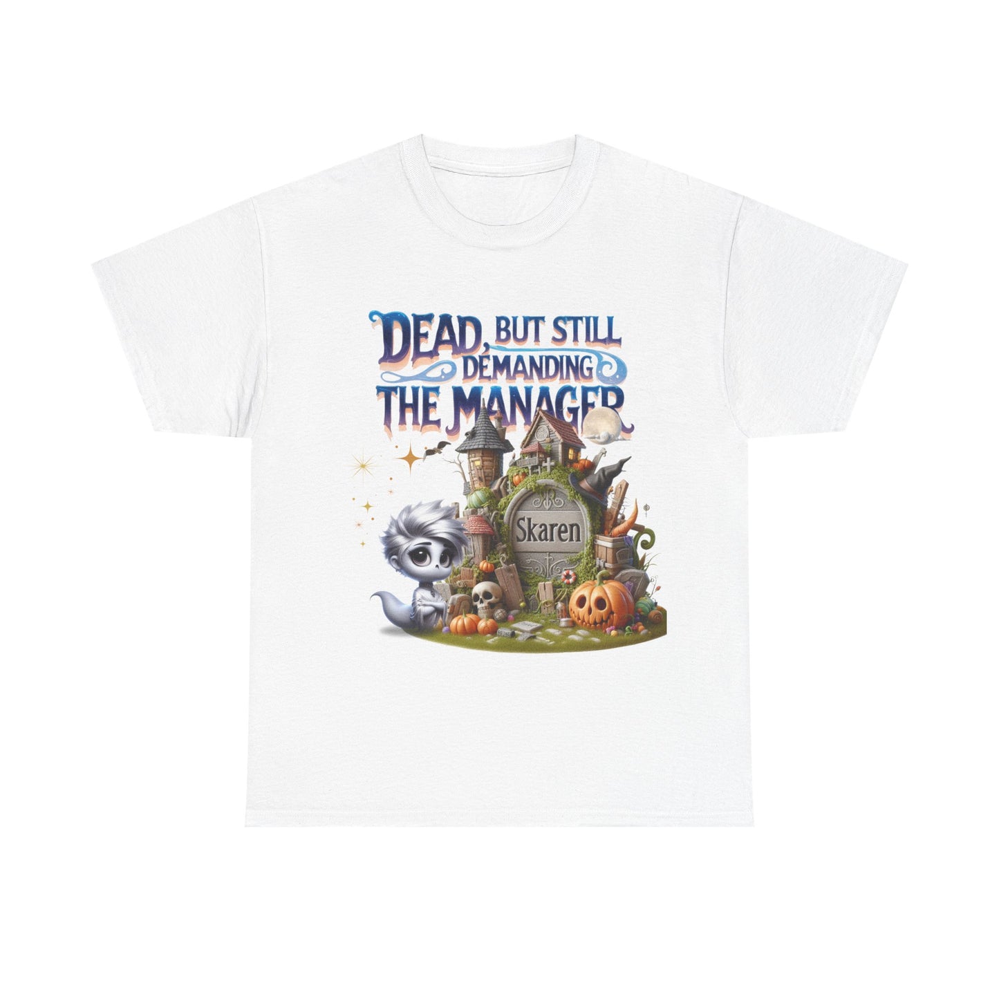 Halloween Demand Manager Tee - Funny Unisex Cotton Shirt, Gift for Karen Lovers, Spooky Season Apparel, Party T-Shirt, Humor Top