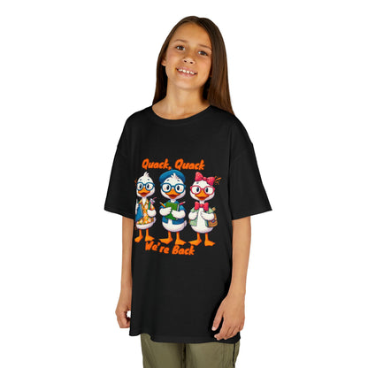 Kids Quack Quack Tee, Fun Back To School Shirt, Duck Graphic Tee, Gift for Children, Playful Kids Apparel