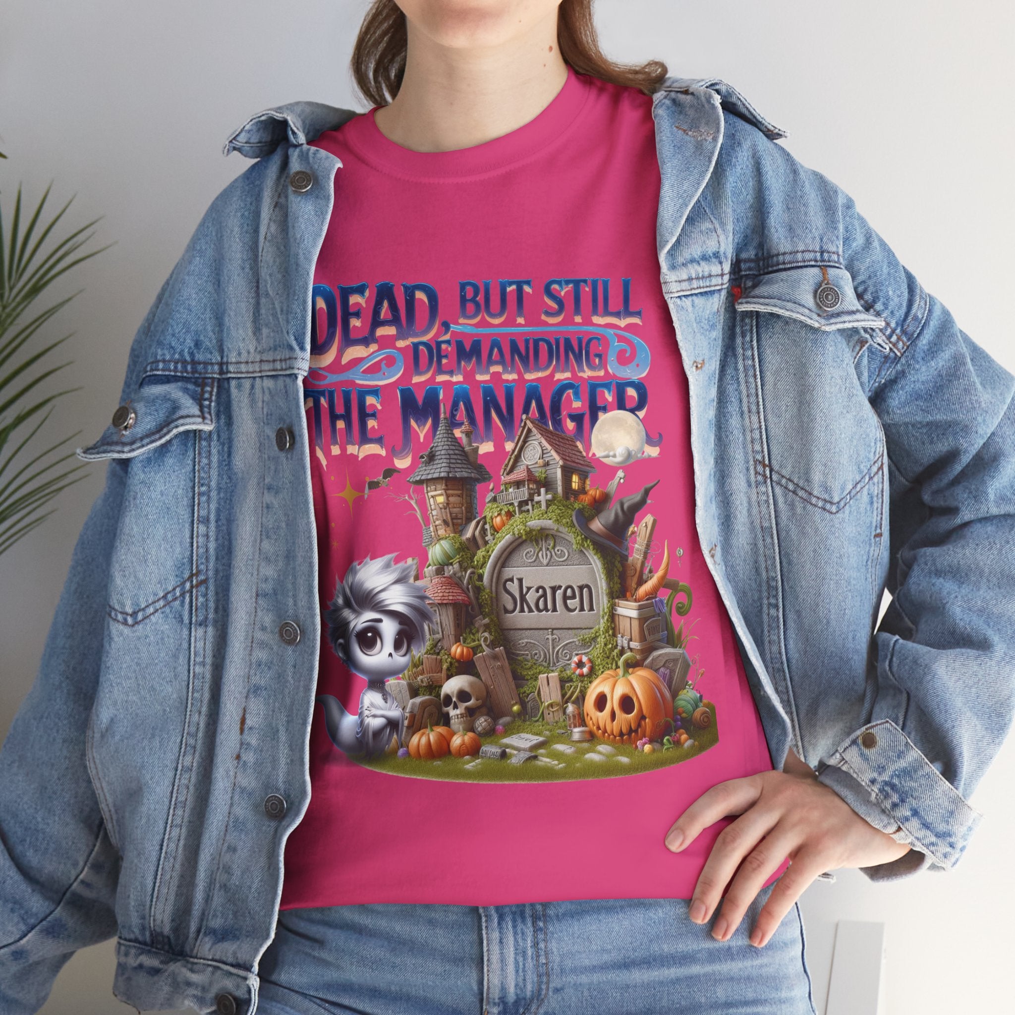 Halloween Demand Manager Tee - Funny Unisex Cotton Shirt, Gift for Karen Lovers, Spooky Season Apparel, Party T-Shirt, Humor Top