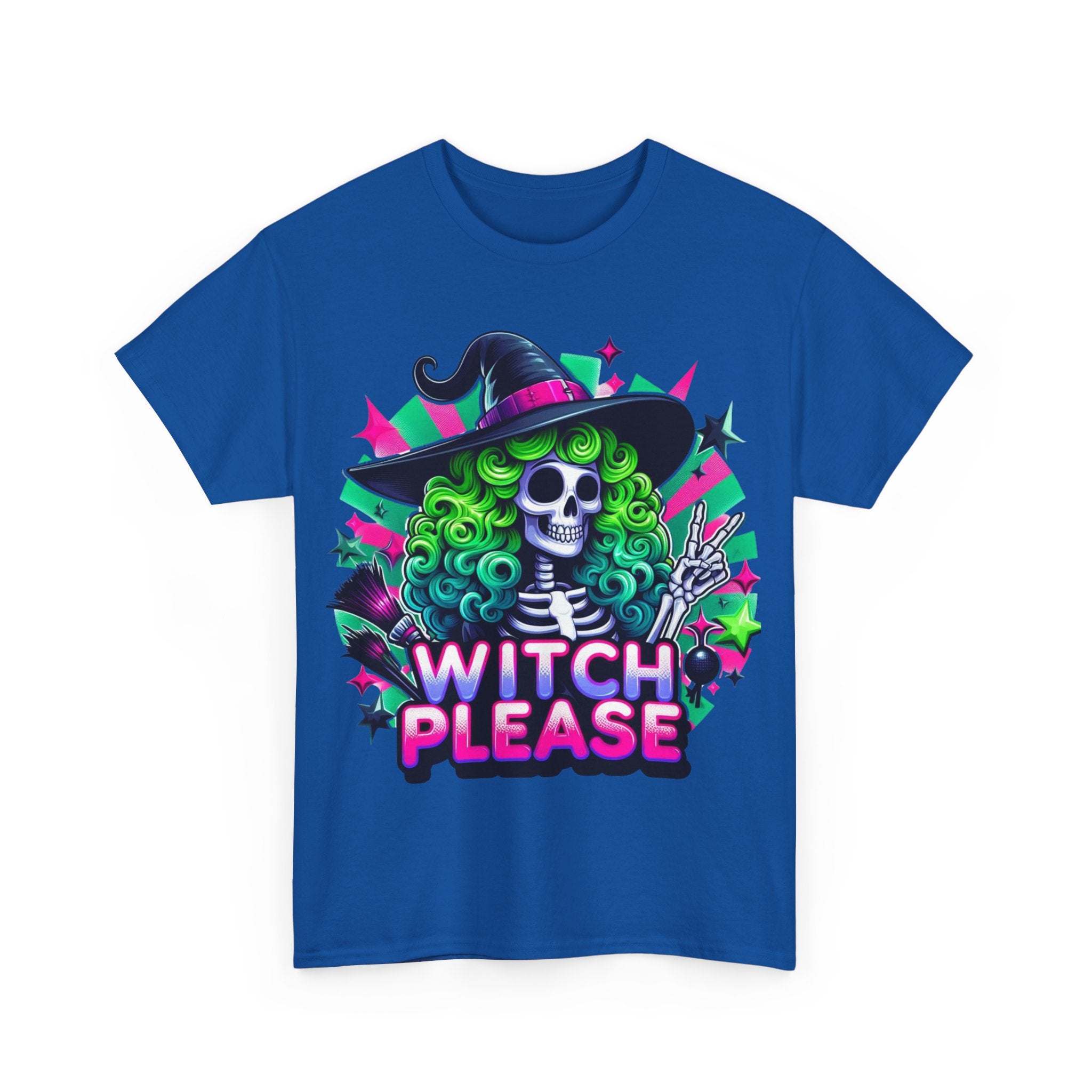 Witch Please Unisex Heavy Cotton Tee, Halloween Shirt, Spooky T-shirt, Unique Gift for Witches, Witchy Apparel