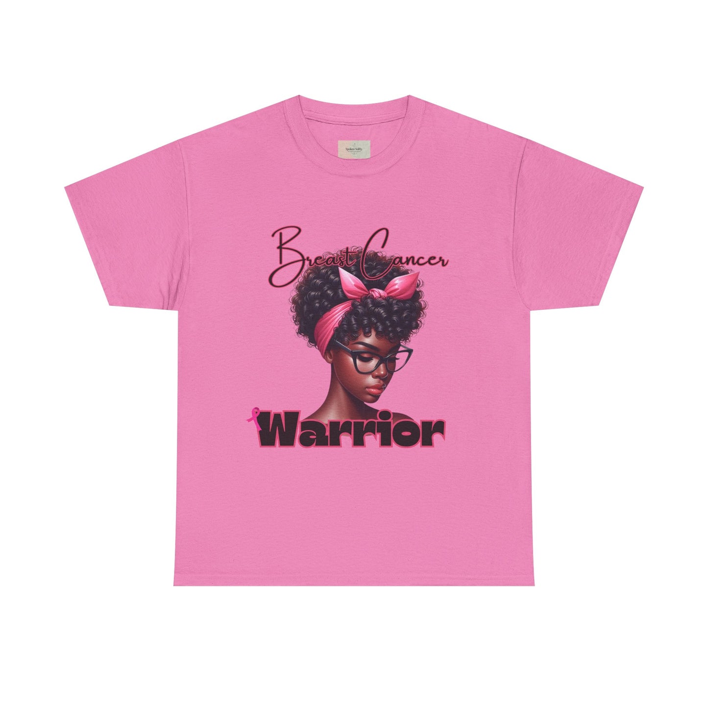 Pink Warrior Breast Cancer Unisex Heavy Cotton Tee, Awareness Shirt, Gift for Survivors, Support Merchandise, Inspirational Apparel