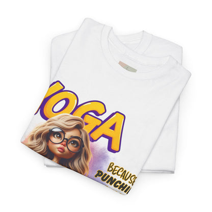 Yoga Humor Unisex Heavy Cotton Tee - Funny Yoga Shirt for Yoga Lovers, Gift for Fitness Fans, Relaxation Tee, Motivational Apparel, [...]