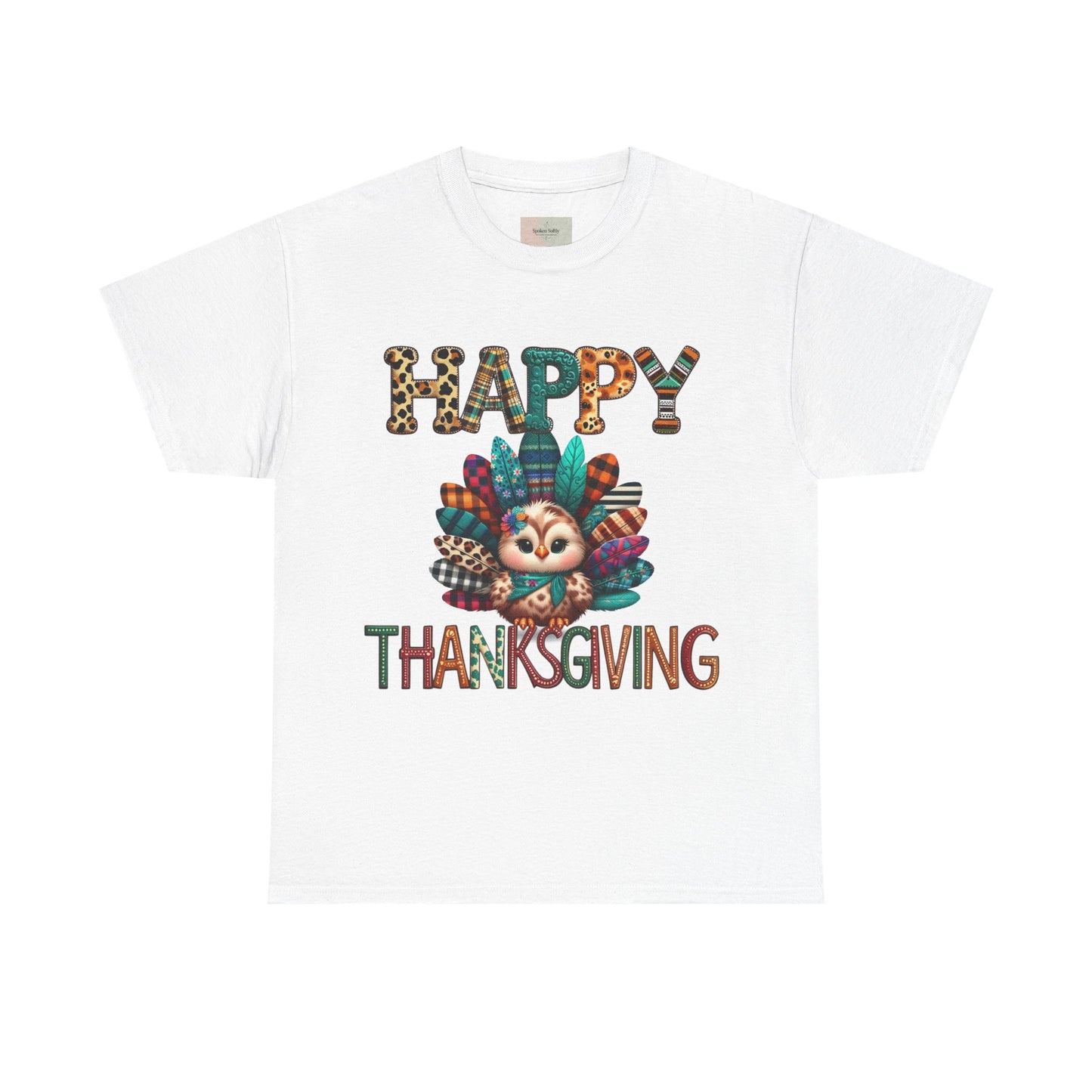 Thanksgiving Turkey T-Shirt, Unisex Heavy Cotton Tee for Fall, Family Gatherings, Holiday Celebrations, Cute Graphic Tee, Turkey Day Shirt