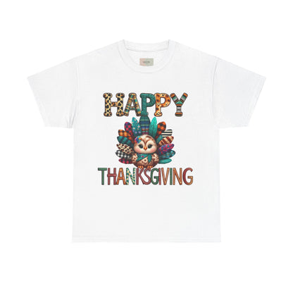 Thanksgiving Turkey T-Shirt, Unisex Heavy Cotton Tee for Fall, Family Gatherings, Holiday Celebrations, Cute Graphic Tee, Turkey Day Shirt