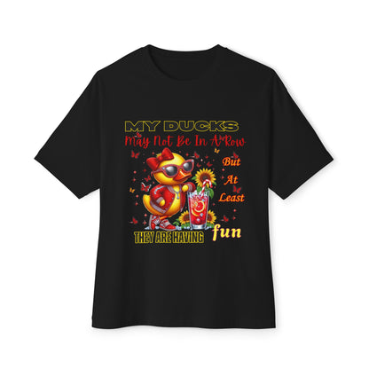 Fun Ducks Graphic Tee - Oversized Tee for Summer Vibes, Gift for Duck Lovers, Beach Days, Casual Wear, Unique Gift Idea