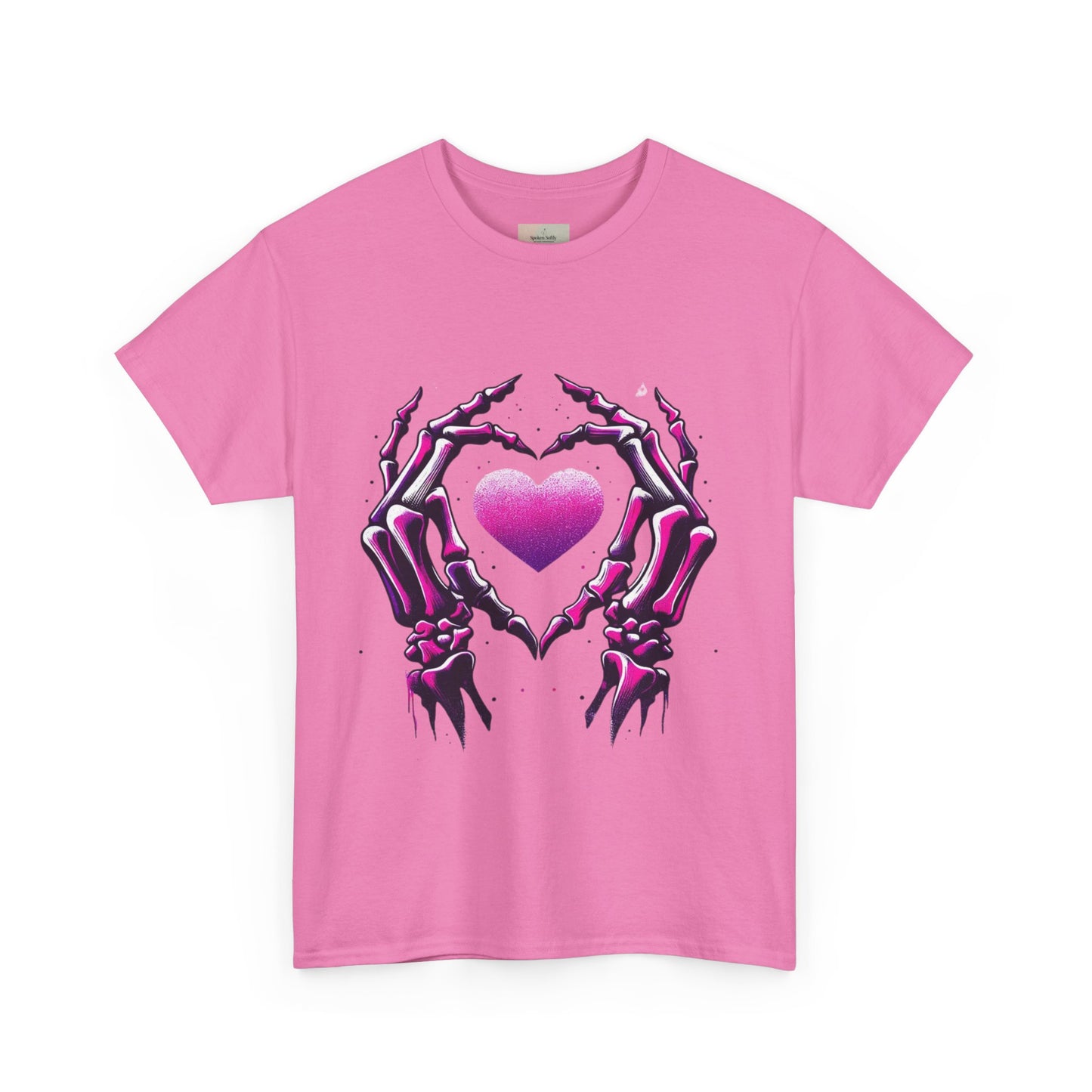 Skeleton Hands Heart Unisex Tee | Halloween Shirt, Gift for Gothic Lovers, Alternative Fashion, Casual Wear, Unique Graphic Tee